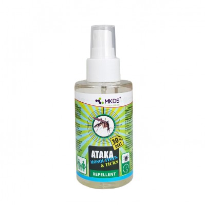 ATAKA Mosquitoes & Ticks – repelentas nuo uodų ir erkių, 100 ml